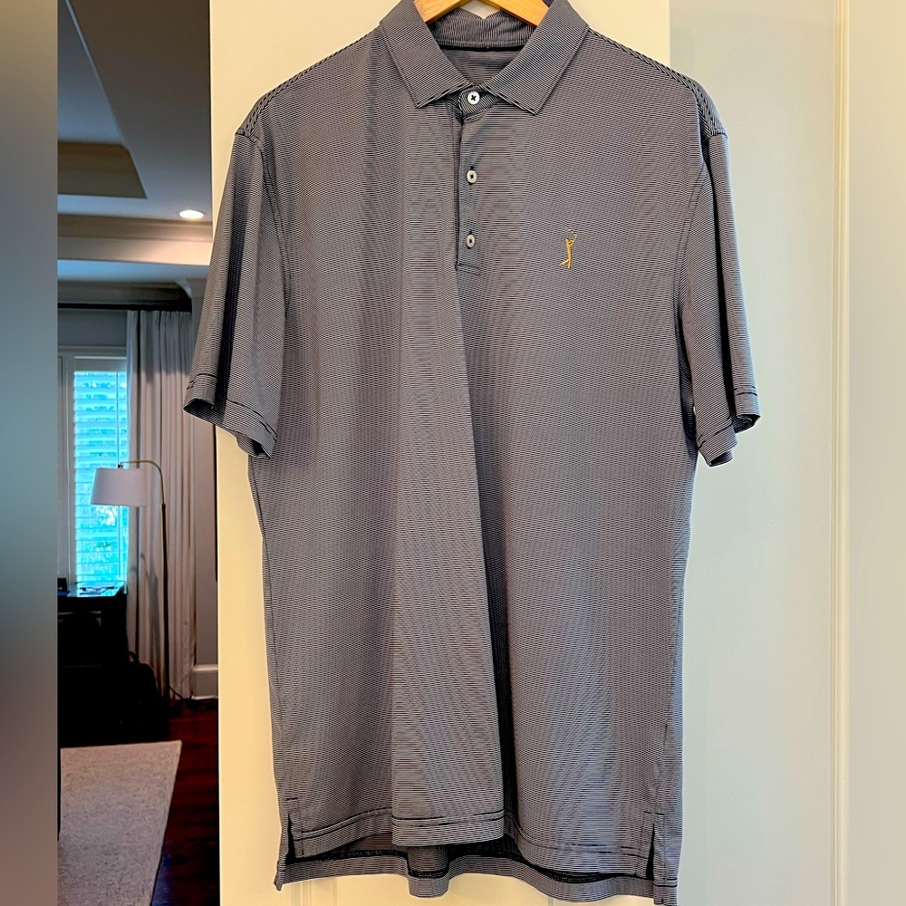 Johnnie-O Players Champion polo in navy and white